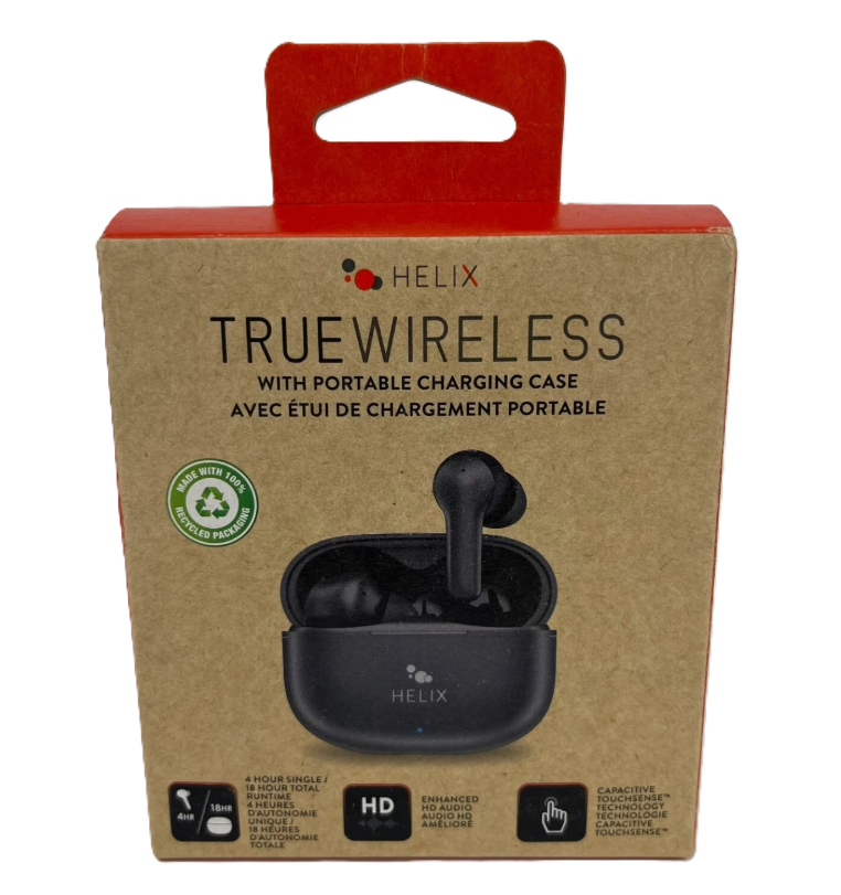 Helix True Wireless Wireless Earbuds Headphones NEW Sealed 810061145110 V1-1123