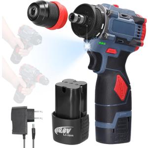 Cordless Screwdriver Kit, Weytoll 16.8V 2in1 Brushless Electric Screwdriver, 45Nm Torque, 2 Batteries, Cordless Drill Driver Kit, Home Appliances Furniture Installation Automotive Electronics Repairing