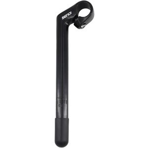 SENQI 22.225.4mm Electroplating Gooseneck Stem Aluminum Alloy Stems with Teeth BSB040 (Black)