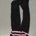 Knee High Socks for Women Knee Socks Tube Socks Womens Athletic Socks Cotton Tall Socks Long Socks Knee High Stockings (One Size, Black/Pink)