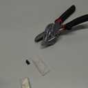 Multi Angle Miter Shear - Upgrade Quarter Round Cutting Tool with 12pcs Replacement Sharp Blades, 45-135 Adjustable Angle, Trim Cutter Hand Tool for Plastic, Wood Trim Molding (Black Red Handle)