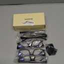 Gaoye 0.75x Professional Reading Glasses for All Day - Computer Readers with Blue Light Protection - Value Pack