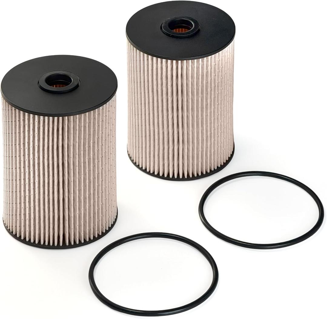 Fuel Filter [2 PSC] Compatible with VW Golf Jetta Passat Beetle Caddy Audi A3 | Direct Replacement for 1K0127434B, 1K0127177B, PU 936/1X