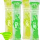 2 x 200 Disposable Popsicle Mold Bags - Easy Fill & Zip Seal, Popsicle Sleeves Bags for DIY Frozen Treats, Parties & More - BPA-Free
