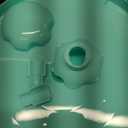 3rd Gen Chicken Shredder Tool Twist Large with Detachable Plate for Easy Transfer, Chicken Breast Shredder, Meat Shredder, Strong Anti-Slip Strip Base, Visible Lid, Ergonomic Handle, Dishwasher Safe