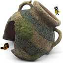 Relaqcc Aquarium Decor Ruins Leaning Vase Hideaway Cave, Betta Fish Tank Accessories for Goldfish, Shrimp, Conch, Cichlid