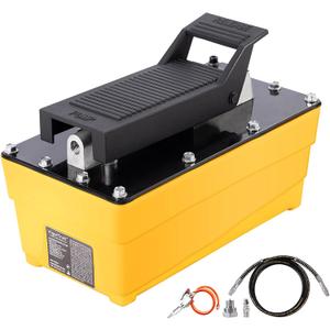 Air Hydraulic Pump, 10,000 PSI, NPT 3/8" Outlet & 1/4" Inlet, Foot Pedal Hydraulic Pumps for Hydraulic Press, Rams & Frame Machine