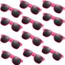 FEPITO 24 Pack Party Sunglasses Bulk for Birthday Party Favors Goody Bag Fillers for Beach Pool Party Toys for Adults, Pink