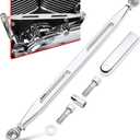 Amazicha Chrome Shift Linkage Gear Shifter Compatible for Harley Softail Dyna Street Glide Touring Road King 1980-2024