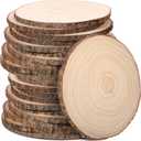 Tioncy 20 Pcs Wood Slices for Centerpieces Round Unfinished Wood Centerpieces for Tables Natural Wooden Circle for DIY Crafts Rustic Wedding Centerpiece Decor (12-13 Inch)