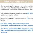 BAGAIL 4 Set/6 Set/8 Set Compression Packing Cubes Travel Accessories Expandable Packing Organizers (Half Mesh, 6-Beige)
