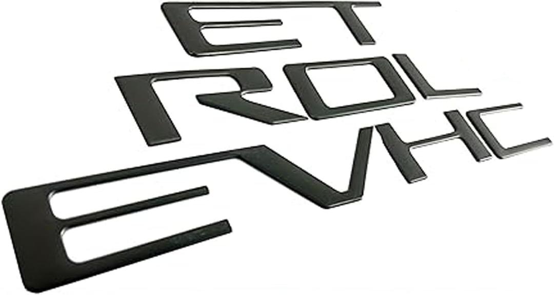Tailgate Inserts Letters Compatible for 2019-2025 Sverado, 3D Raised & Strong Adhesive Decals Letters (Matte Black)