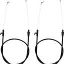 BlueStars 2 pcs 946-04661A Control Cable - Compatible with MTD 746-04661 946-04661 746-04661A Troy Bilt TB110 TB115 TB120 TB130 TB140 TB160 TB230 TB320 Bolens Craftsman Murray Yard Machines Lawn Mower