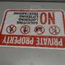 SmartSign Private Property - No Soliciting, Loitering 2x3 5 inch