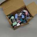 Clothes Pins Heavy Duty 30 Pack, 2.17 Inch Metal Chip Clips, Clothespins for Photo Drying Clothesline Laundry Sock, Bag Clips for Food Kitchen Stainless Steel with Rubber, 6 Colors (Colored)