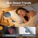 Kinglucky X50 Pillow Speaker for Sleeping, Built-in White Noise Sound Machine Pink Noise for Sleeping, Auto-Off Timer Portable Bluetooth Speaker Under Pillow Rechargeable for Side Sleeper, Blue