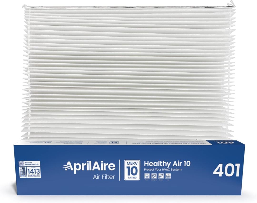 AprilAire 401 Replacement Furnace Filter for AprilAire 2400, Space-Gard 2400 Whole-House Air Purifiers - MERV 10, 16x25x6 Air Filter (Pack of 1)