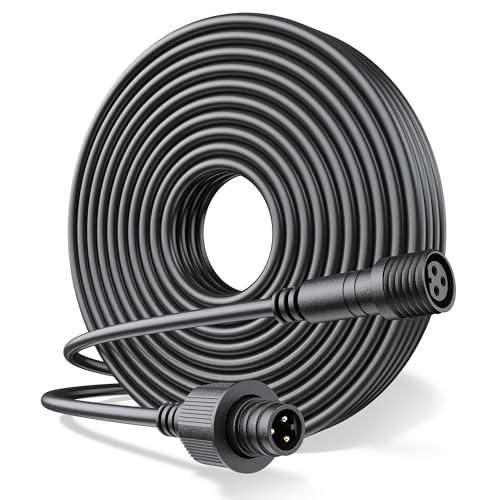 HIQCVOU 10Ft Extension Cable for Govee Outdoor S14 Bulb String Lights, Ground Lights 2, Triad Flood Light, Waterproof Extension Cord Compatible with Govee ‎H7015 H7029 H7016, ‎H7052 H7053, H7063