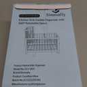 Sinnsally Kitchen Sponge Holder,2 Tier Sink Caddy Organizer with High Brush Holder,Stainless Steel Sink Box Dish Scrubber Holder,Soap Tray for Kitchen Counter Accessories & Storage Rack (Black)