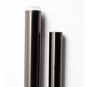 Deco Window 3/4 Inch Adjustable Black Nickel Single Curtain Pole Without Brackets - 52" to 144"