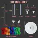 Balloon Column Kit for Floor-Balloon Columns with Stand, Base and Pole,Balloon Tower Backdrop Decoration for Wedding, Baby Shower, Birthday Party, or Bachelorette Parties (MULTICOLOR)