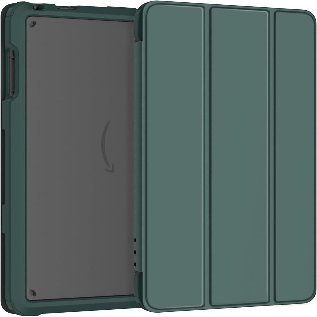 7.1inch Tablet Case Adult Child Friendly DJ&RPPQ with Auto Wake/Sleep and Two Angle Stand, Incompatible with TCL Nokia -Dark Green 7.1inch Tablet Case Adult Child Friendly DJ&RPPQ with Auto Wake/Sleep and Two Angle Stand, Incompatible with TCL Nokia -Dark Green