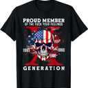 Proud Member Of The F-ck Your Feelings Generation X Skull T-Shirt XL