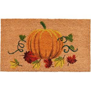 Calloway Mills 121981729 Nature's Bounty Doormat, 17" x 29", Multicolor | Outdoor Coir, Non Slip Vinyl Backing,Fall Front Door Mat,