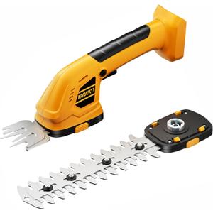 Cordless Hedge Trimmer for DEWALT 20V Max Battery, 2 in 1 Electric Bush Trimmer, Grass Trimmer & Weed Trimmer for Yard & Lawn (Battery not Included), Yellow