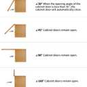 Chibery 3/8 Inch Inset Cabinet Hinges, 25 Pairs(50 Pack) Self Closing Flush Face Mount Hinges with Door Bumper, Variable Decorative Hardware for Bathroom, Furniture, Kitchen Cabinet Doors, Matte Black