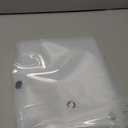 Mrs Awesome 32x72 Narrow Stall Shower Curtain Liner with 3 Magnets Clear PEVA 8G Thick & Heavy Duty, Waterproof, 32 x 72 inches, Clear