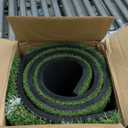 Premium Dual-Turf 5x4ft Golf Mat:10MM & 15MM Upgraded Golf Hitting Mat, Alignment & Angle of Approach Aid, Indoor/Outdoor Practice, Green,Ideal Golf Valentine's Day Gifts