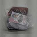 Qihang Pink Wigs: Long Wavy Curly, No Lace, Ombre Black to Pink, Synthetic Wigs With Middle Part (24inch)