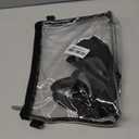 Bagenius Clear Purse Stadium Approved Clear Bag with Removable Straps for Work Sporting Events and Concert (Black)