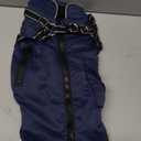 Dog Winter Coat with Harness | Dog Jacket Waterproof with Zipper and Fleece | Warm Dog Coat with Reflective for Small Dogs (Navy Blue)