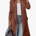 Women's Long Cardigan Sweater 2025 Fall Fashion Casual Oversized Knit Open Front Coatigan Jacket Coat Outfits, L