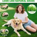 Artificial Grass Outdoor Indoor, 5ft x 10ft Fake Grass Realistic Synthetic Astro Turf Rug with Drainage Holes for Patio Balcony Garden Lawn Landscape Decoration