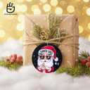 67 Funny Christmas Ornament  67 Meme Black Santa Says Six Seven Acrylic Ornament, Teen Slang Meme Xmas Tree Decor, Viral for Gen Z Teen Boys Girls