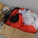 [Flash Light & Snowing] 6Ft Christmas Inflatable Snow Globe, Christmas Blow up Santa Claus & Snowman & Christmas Tree in Xmas Snow Ball Built-in Colorful LED Lights for Snowglobe Inflatable