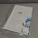 Blue Christmas Snowman Decor Kitchen Towels Set of 2, Winter Christmas Hand Towels for Bathroom, Blue Winter Xmas Tree Snowman Bird Dish Tea Towel for Kitchen, 16x24 Inch