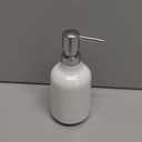 Umbra Step 13 oz (384 ml) Liquid Soap Pump Dispenser, Also Works with Hand Sanitizer, Easy to Refill, White