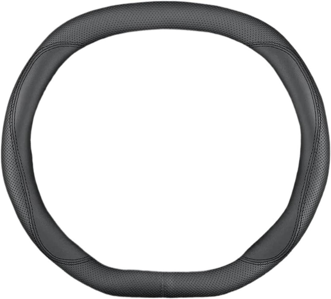 Carbon Fiber Steering Wheel Cover Leather Car Steering Wheel Cover Fit For Kia Fit For Sportage 2025 2026 Non-slip Interior Accessories Protector Universal Fit(D C)