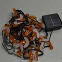 ITICdecor Solar Bee String Lights Outdoor Waterproof 50 LEDs 8 Modes Honeybee Fairy Light Outdoor Lights Patio Garden Fence Yard Wedding Christmas Tree Decor (Orange)