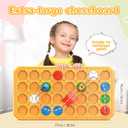 STEM Logic Road Builder Toys: Board Games Toys for 5 Year Old Kids, Montessori Brain Teaser Puzzles Educational Learning Activities Toy for Kid Ages 3 4 6-8 12 Boys Girls Gifts (Orange 32PCS)