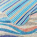 NEWLAKE Quilt Bedspread Sets - West Coastal Pattern Reversible Coverlet Set, King Size