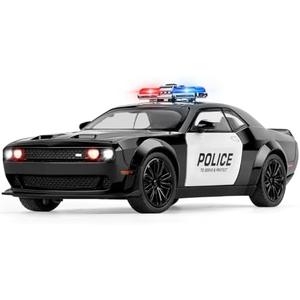 Police Car Toys for Boys Age 3-12 Metal Toy Cars with Light and Sound Pull Back Diecast Model Car Collectable Muscle Cars for Kids 3+ Year Olds