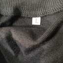 PINSV Women's 2 Piece Outfits Sweatsuit Set Long Sleeve Crop Top Drawstring Wide Leg Pants with Pockets Tracksuits Casual Set (Large, Black)