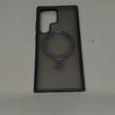 TORRAS Magnetic Designed for Samsung Galaxy S23 Ultra Case [Compatible with Magsafe] Stand, [Military Grade Drop Tested] Shockproof Translucent Slim Protective Ostand, Black