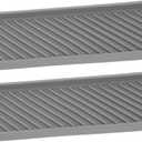 2pcs Silicone Tray for Bathroom Organizer Small Vanity Tray Perfume Organizer Space Saving Design Easy Clean for Toiletries Toothbrush Toothpaste