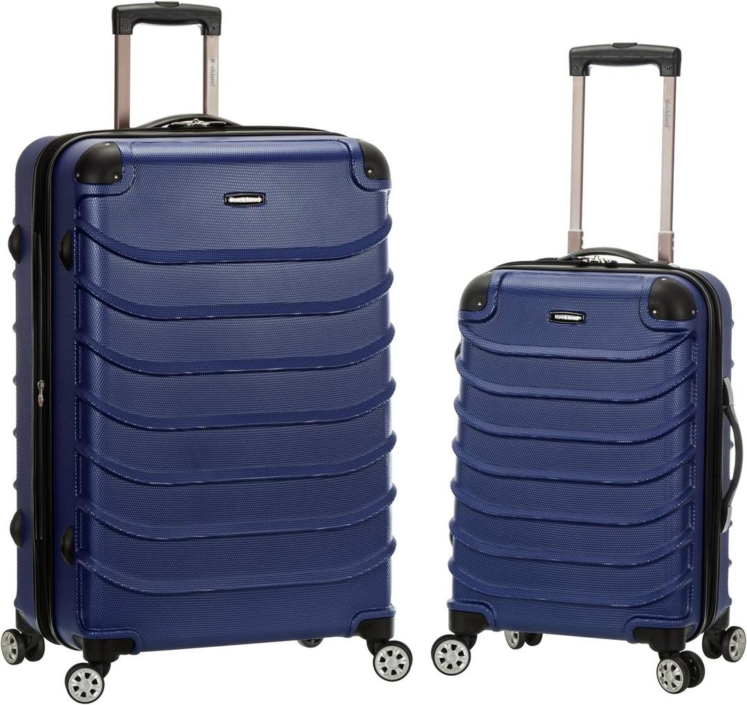 Rockland Speciale Hardside 2-Piece Expandable Spinner Luggage Set, Blue, 2-Piece Set (20/28) (F230-BLUE)